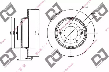 Тормозной диск DJ PARTS BD2065